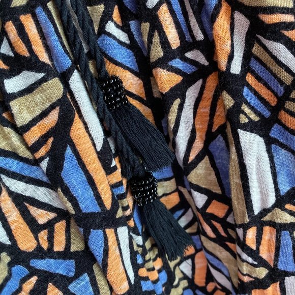 Lucky Brand Allover printed geometric print dress - Picture 8 of 8